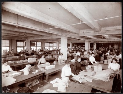 Women packaging patterns at McCall